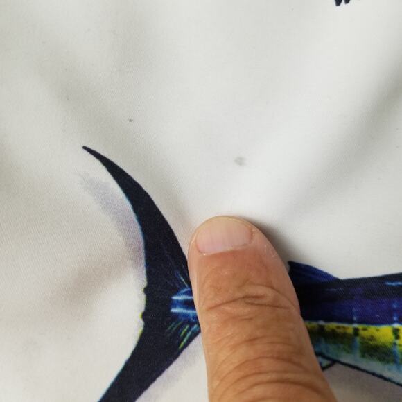 MKS Unlimited Swim Shorts Mens 38 Fish Print Board Trunks Lined Pockets Beach - Picture 8 of 16